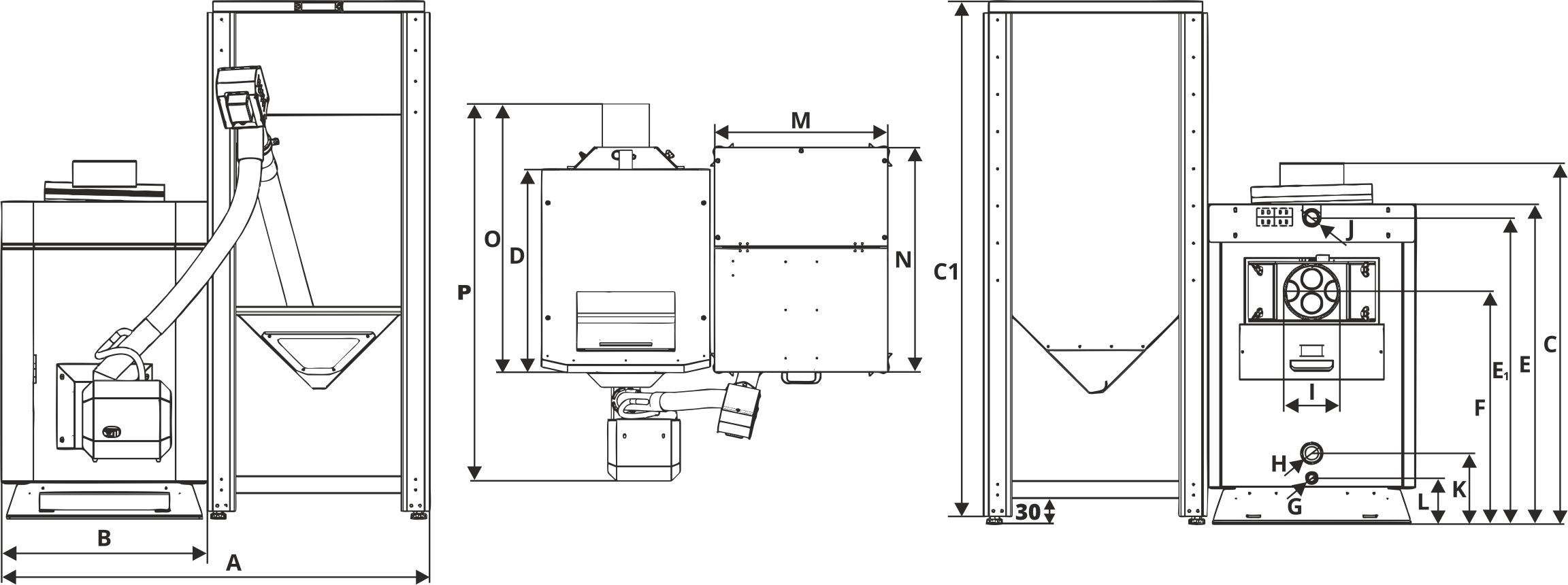 SLIM PELLET MINI Ausmaße
